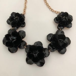 COPY - Black flower necklace